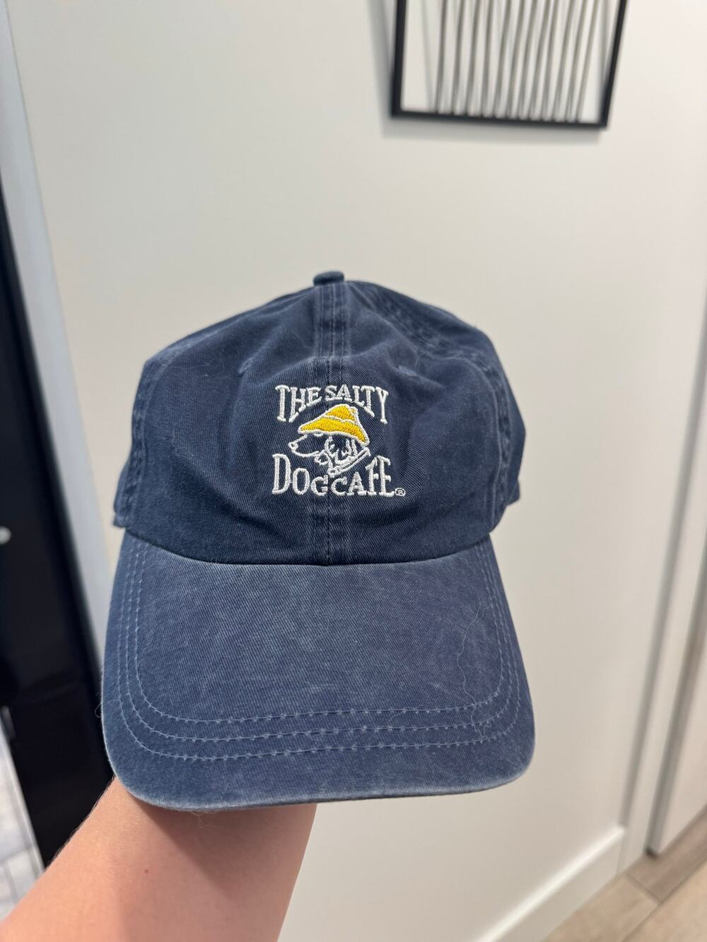 Salty Dog Cafe Hilton Head distress blue ball cap